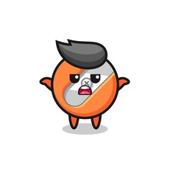 pencil sharpener mascot character saying I do not know