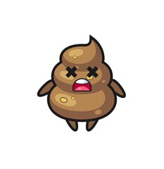 the dead poop mascot character