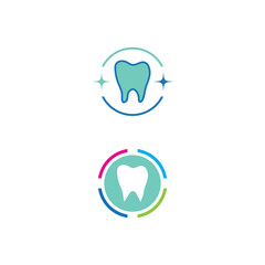 Tooth Teeth Dentist Dental dentistry with Stars logo design