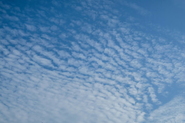 Nature's wonder creations / Cirrocumulus Clouds / Rare sight in equatorial climate to see blue sky and light cloud formations