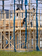 木造住宅の上棟