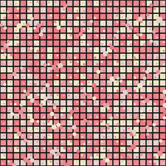 Fototapeta premium Abstract Geometric Pattern generative computational art illustration