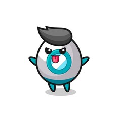 naughty rocket character in mocking pose