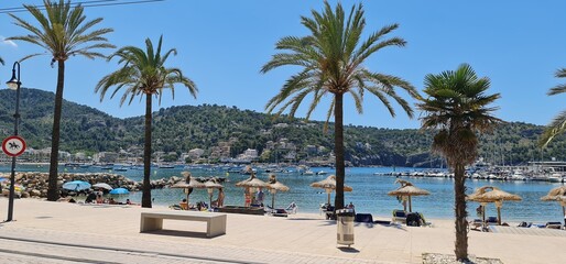 Obraz premium Hafen Port de Soller Mallorca Spanien