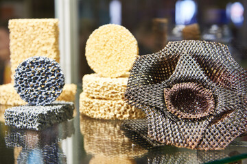 Products made of plastic alumina at exhibition