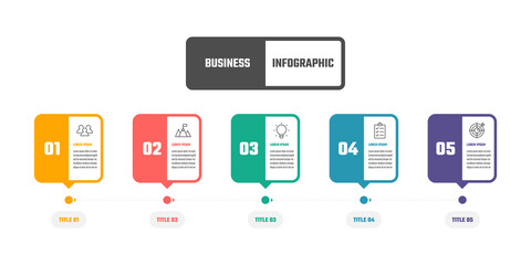 business infographic vector design, information