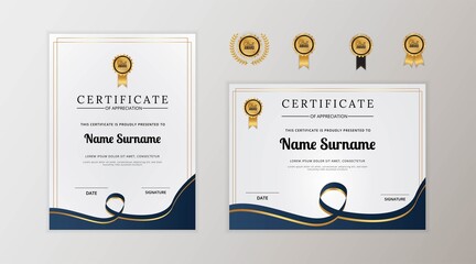 Modern certificate of appreciation template