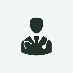 Doctor vector icon illustration sign 