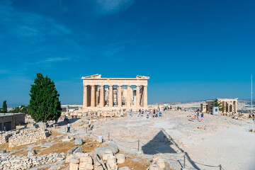 Fototapeta premium Parthenon temple in Acropolis at Athens, Greece