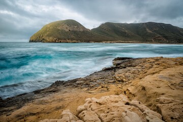 stone jetty in the Playazo of Rodalquilar