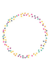 Bright Foliage Vector White Background. Red Confetti Poster Card. Bio Leaf Texture. Yellow Confetti Design.