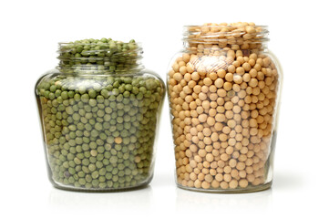 gold soybean isolated on white background 