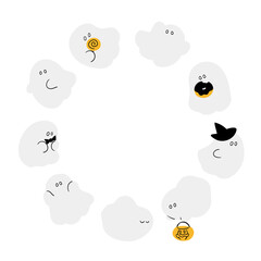 お化け　フレーム