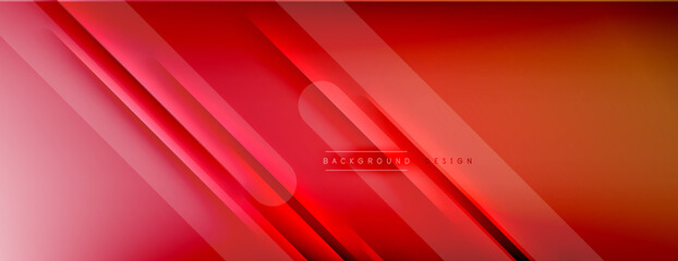 Abstract background. Shadow lines on bright shiny gradient background.