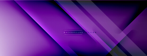 Abstract background - lines composition created with lights and shadows. Technology or business digital template. Trendy simple fluid color gradient abstract background with dynamic