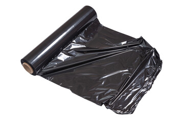 Black roll of pallet film