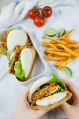 Delicious homemade meals / Japanese Curry & Middle-Eastern Guo Bao / Clean amd healthy living, vegetarian meal for weight watcher and light eater