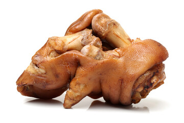 Sauce trotters on white background 