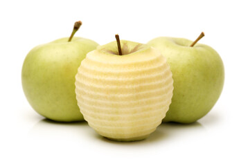 green apple isolated on white
