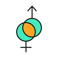Fototapeta premium gender icons symbol vector elements for infographic web