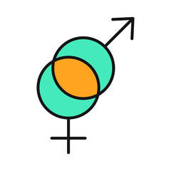 gender icons symbol vector elements for infographic web