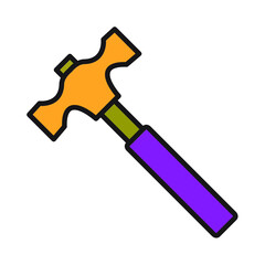 Hammer icons symbol vector elements for infographic web