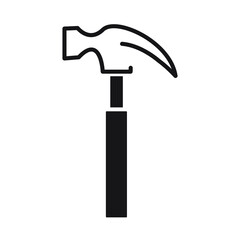 Hammer icons symbol vector elements for infographic web