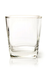 empty glass isolated on white