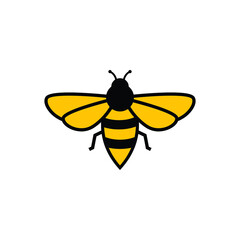 bee icon design template vector