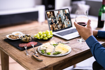 Digital Wine Tasting Virtual Dinner Event