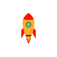 rocket icon design template vector