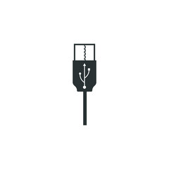data cable icon design template vector