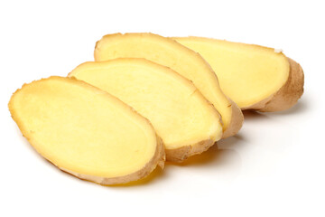 Ginger cut in slices