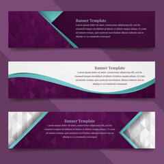 Fototapeta premium set abstract banner template design with luxury and elegant