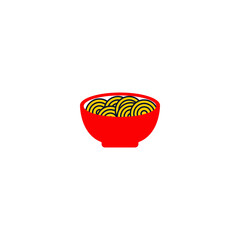 noodle logo icon design template