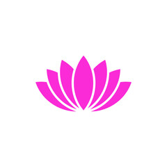 lotus icon design template vector