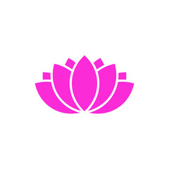 lotus icon design template vector