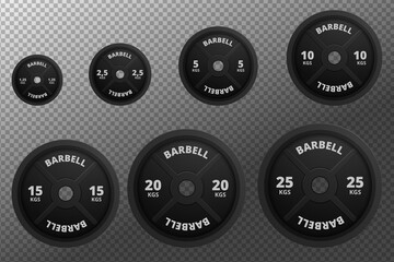 Realistic 3d Detailed Barbell with Plates