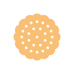 cookie icons. round crackers icon