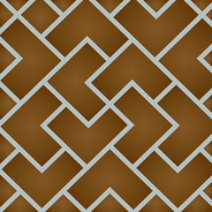 Vector seamless pattern with colored geometric brick.