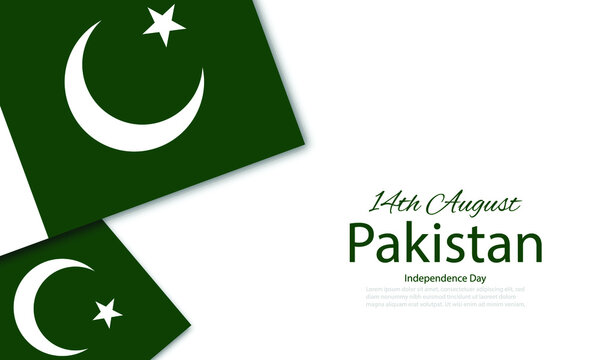 Vector Illustration of Pakistan Independence day.
