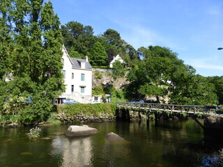 Fototapeta na wymiar Pont Aven, Francia. También llamada la ciudad de los pintores.