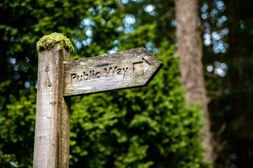 sign in the park