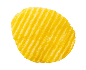 potato chip isolated on white background