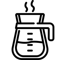 coffee pot line icon