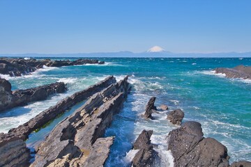 伊豆から見える富士山
