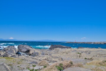 伊豆から見える富士山