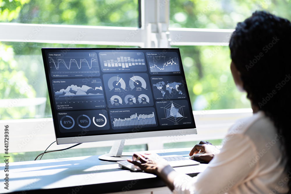 Poster african advisor using kpi dashboard