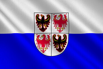 Flag of Trentino-Alto Adige, Italy - obrazy, fototapety, plakaty
