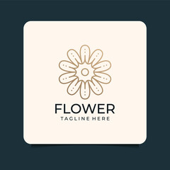 Luxury flower logo design. Logo can be used for icon, brand, identity, woman, beauty, and business company